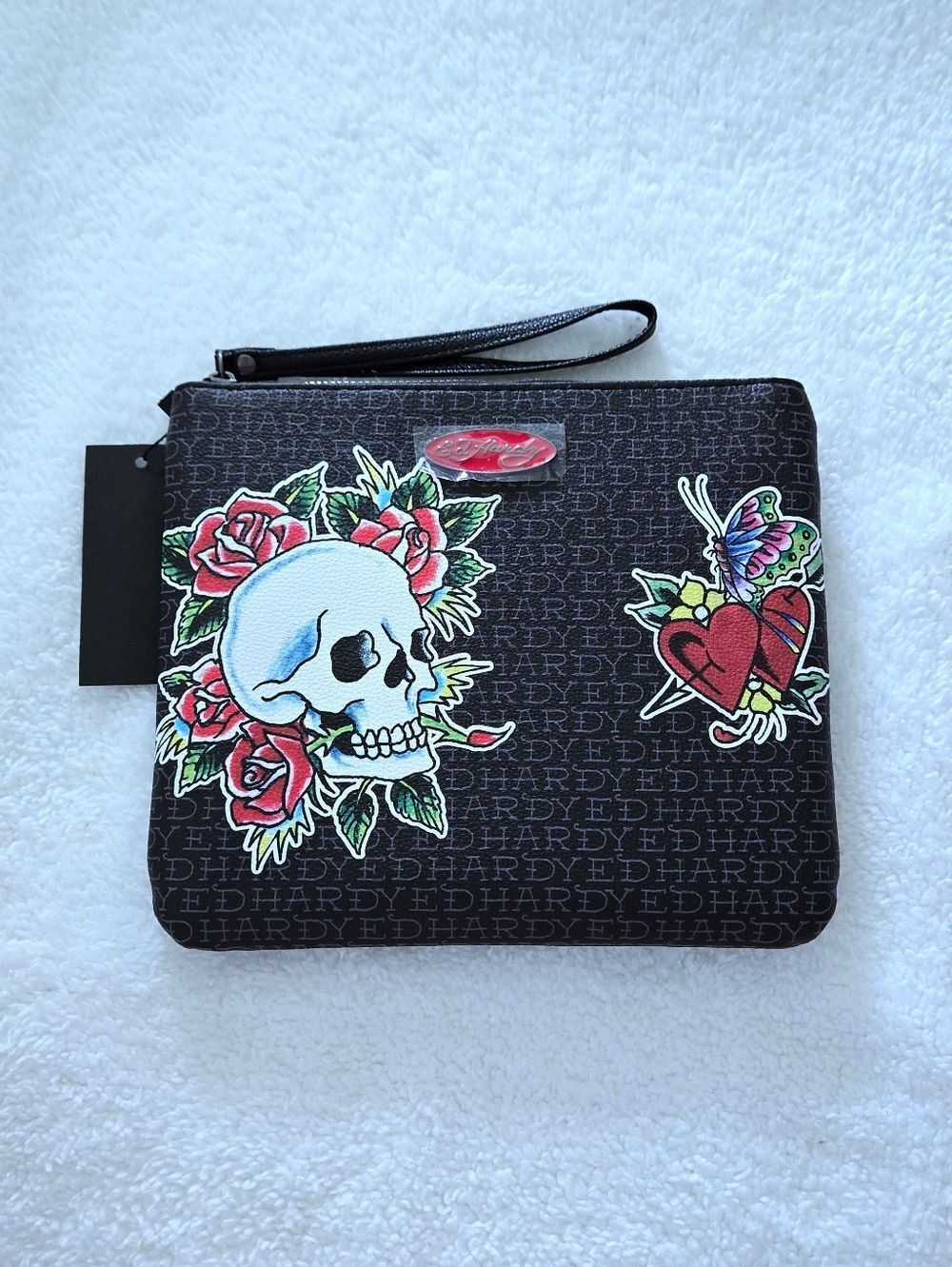 Ed Hardy Skulls💀, Roses🌹 and Serpents🐍 Wristlet - NWT